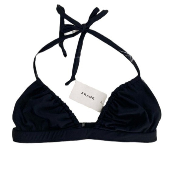 NWT Frame Gathered Triangle Bikini Top Small - Picture 1 of 9